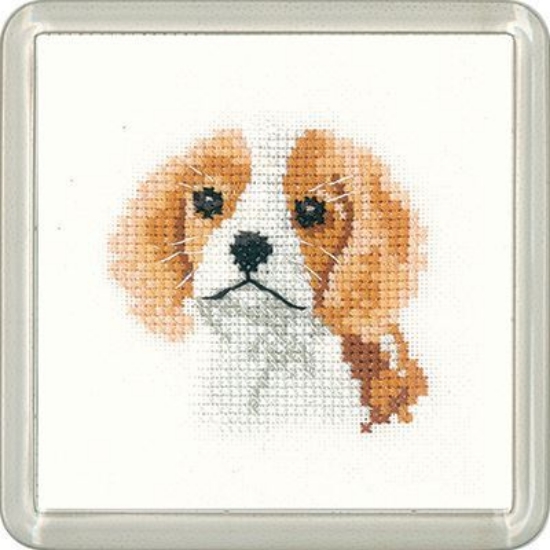 Picture of Spaniel Puppy - Little Friends Coaster Cross Stitch Kit
