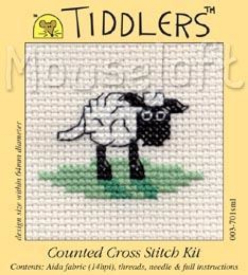 Picture of Mouseloft "Sheep" Tiddlers Cross Stitch Kit