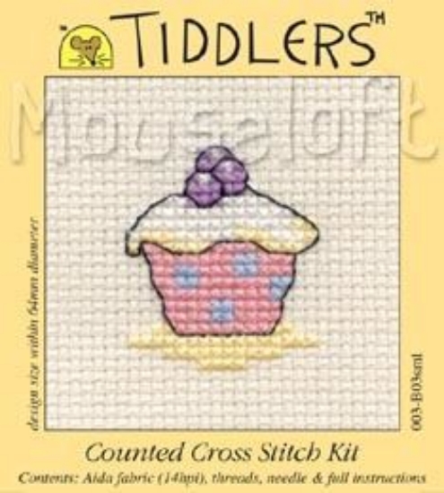 Picture of Mouseloft "Cupcake" Tiddlers Cross Stitch Kit