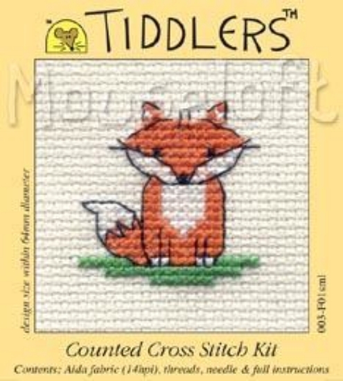 Picture of Mouseloft "Little Fox" Tiddlers Cross Stitch Kit