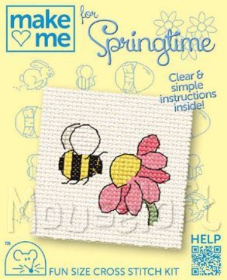 Picture of Mouseloft "Bee" Make Me for Springtime Cross Stitch Kit