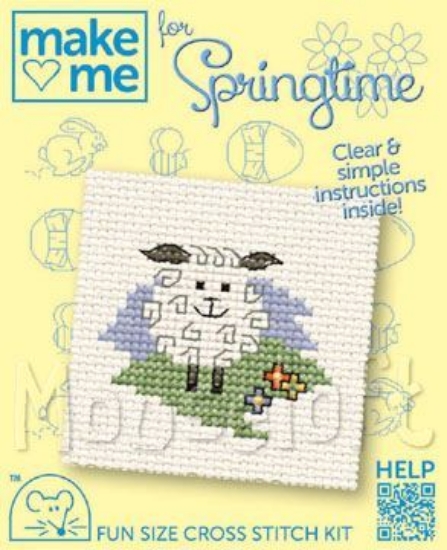 Picture of Mouseloft "Lamb" Make Me for Springtime Cross Stitch Kit