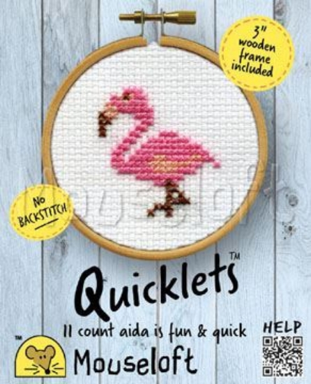 Picture of Mouseloft "Flamingo" Quicklets Cross Stitch Kit