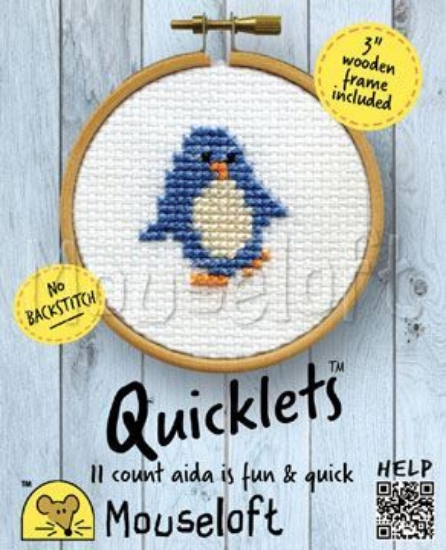 Picture of Mouseloft "Penguin" Quicklets Cross Stitch Kit