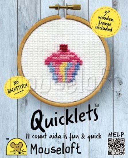 Picture of Mouseloft "Cupcake" Quicklets Cross Stitch Kit