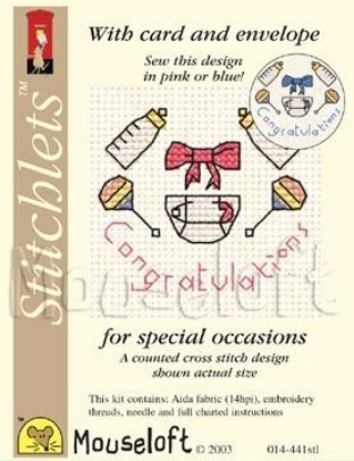 Happy Birthday Special Occasions Counted Cross Stitch Kit with card and envelope from Mouseloft \u00a9 Sewing EmbroideryNeedlecraft