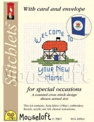 Picture of Mouseloft "New Home" Card Occasions Stitchlets Cross Stitch Kit With Card
