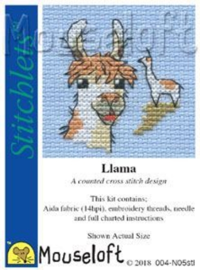 Picture of Mouseloft "Llama" Stitchlets Cross Stitch Kit