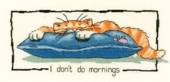 Picture of I Don't Do Mornings - 14ct Aida Cross Stitch Kit