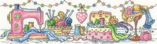 Picture of The Sewing Room - 14ct Aida Cross Stitch Kit