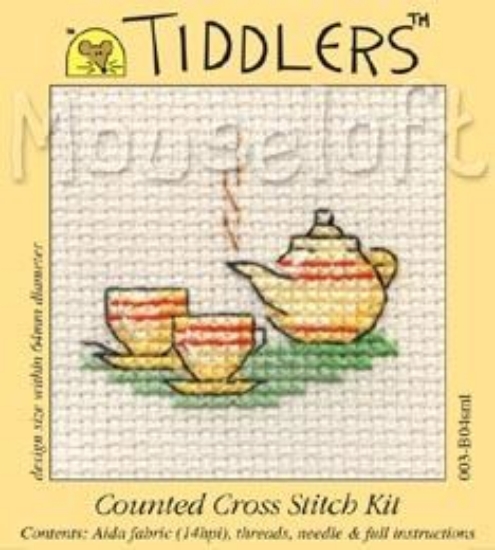Picture of Mouseloft "Tea For Two" Tiddlers Cross Stitch Kit