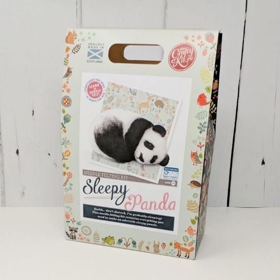 Picture of Sleepy Panda Needle Felting Kit