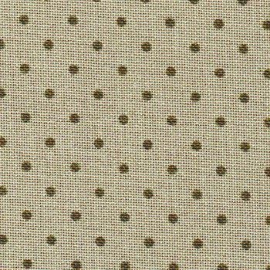 Picture of Zweigart Natural/Brown Dots Petit Point 32 Count Murano Cotton Evenweave (7159)