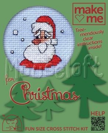 Picture of Mouseloft "Santa" Make Me for Christmas Cross Stitch Kit