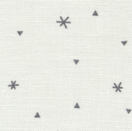Picture of Zweigart Sparkle White/Grey Stars 32 Count Belfast Linen Evenweave (1369)