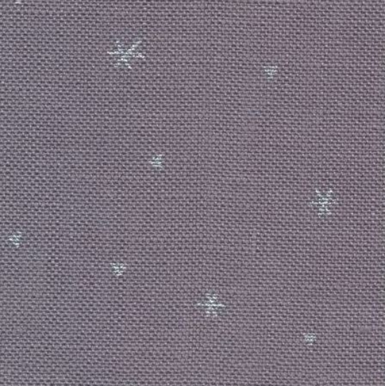 Picture of Zweigart Sparkle Grey/White Stars 32 Count Belfast Linen Evenweave (7459)