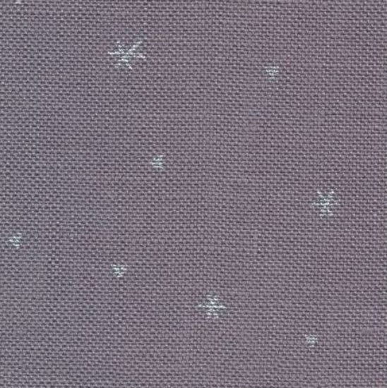 Picture of Zweigart Sparkle Grey/White Stars 32 Count Belfast Linen Evenweave (7459)