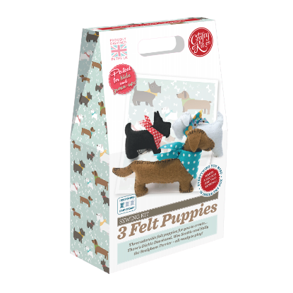 Picture of 3 Felt Puppies Sewing Kit