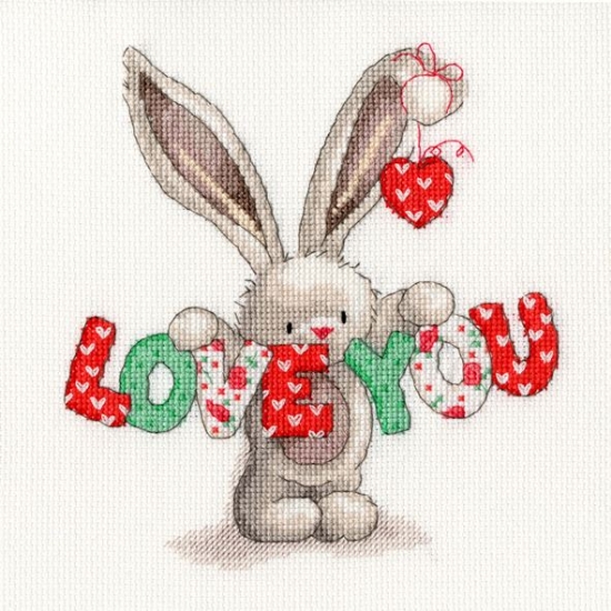 Picture of Bebunni - Love You Cross Stitch Kit by Bothy Threads