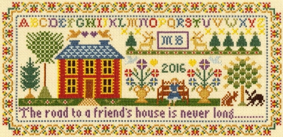 Picture of Moira Blackburn - Friend's House Cross Stitch Kit by Bothy Threads