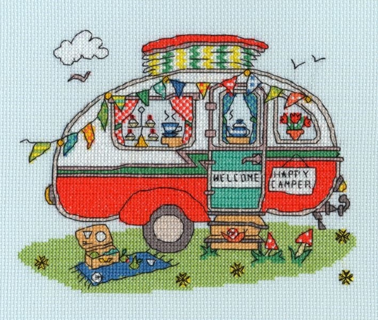 Picture of Sew Dinky - Caravan Cross Stitch Kit by Bothy Threads