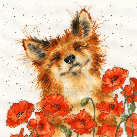 Picture of Hannah Dale - Poppy Field Cross Stitch Kit by Bothy Threads