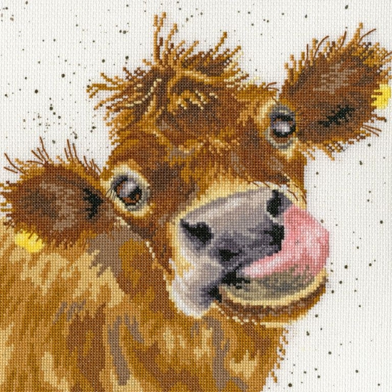 Picture of Hannah Dale - Moo Cross Stitch Kit by Bothy Threads
