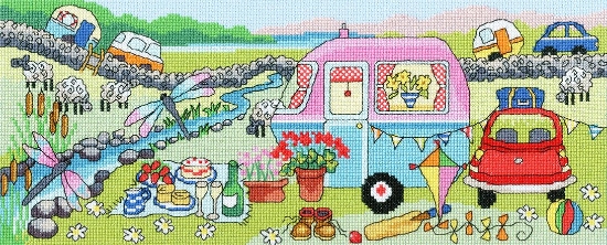 Picture of Julia Rigby - Caravan Fun Cross Stitch Kit by Bothy Threads