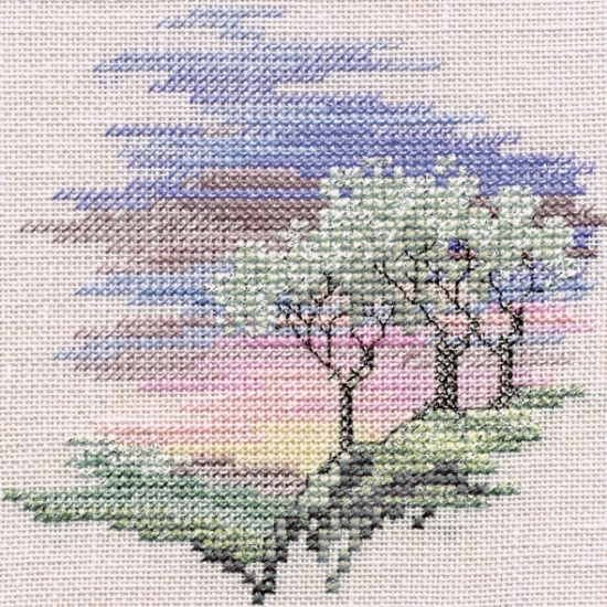 Picture of Minuets - Frosty Trees Cross Stitch Kit by Derwentwater Designs