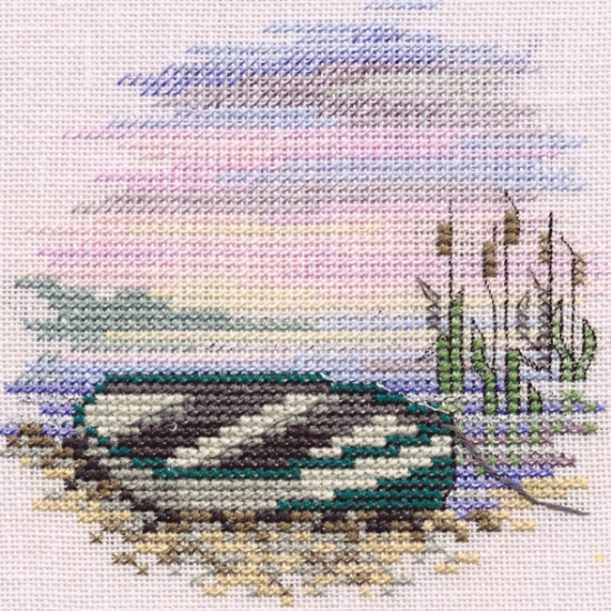 Picture of Minuets - Rowing Boat Cross Stitch Kit by Derwentwater Designs