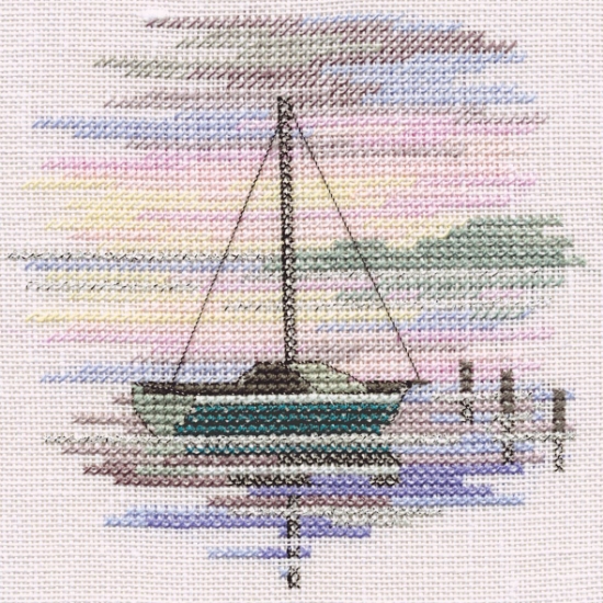 Picture of Minuets - Sailing Boat Cross Stitch Kit by Derwentwater Designs