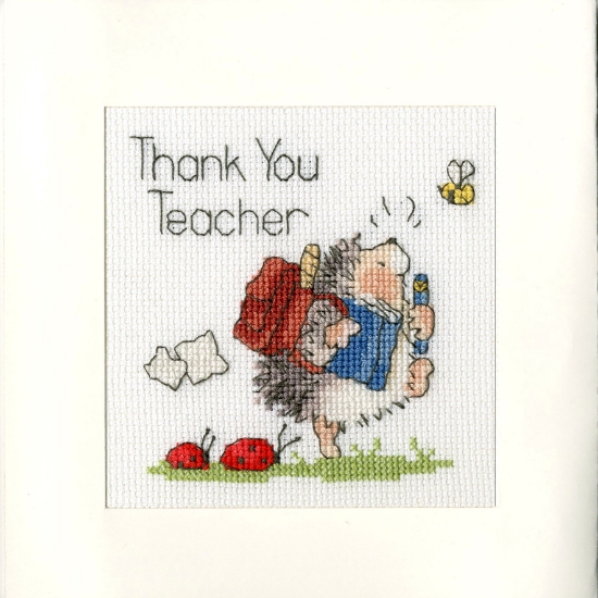 Picture of School's Out Greetings Card Cross Stitch Kit by Bothy Threads