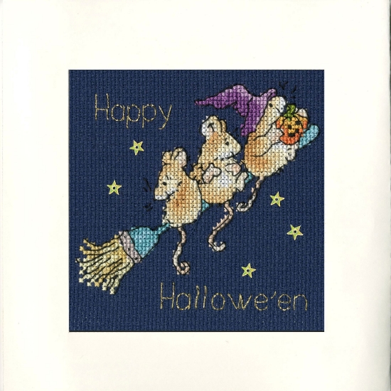 Picture of Starry Night Greetings Card Cross Stitch Kit by Bothy Threads