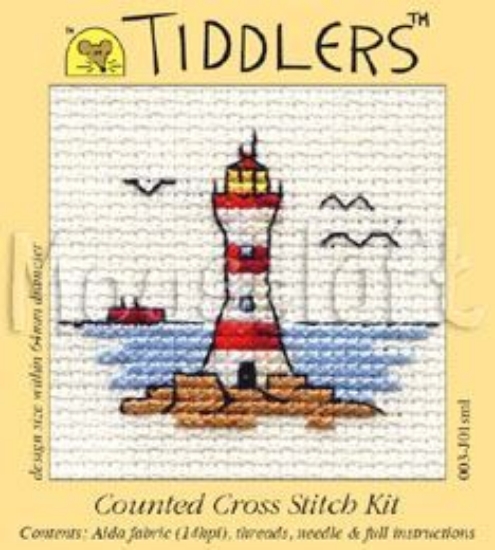 Picture of Mouseloft "Lighthouse" Tiddlers Cross Stitch Kit
