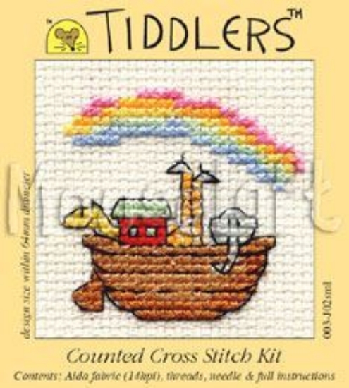 Picture of Mouseloft "Noah's Ark" Tiddlers Cross Stitch Kit