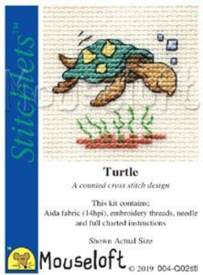 Picture of Mouseloft "Turtle" Stitchlets Cross Stitch Kit