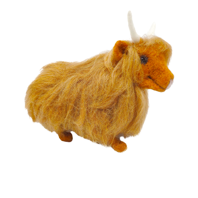 Highland Cow Needle Felting Kit Stitchtastic