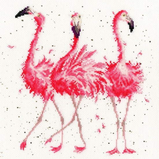 Picture of Hannah Dale - Pink Ladies Cross Stitch Kit by Bothy Threads