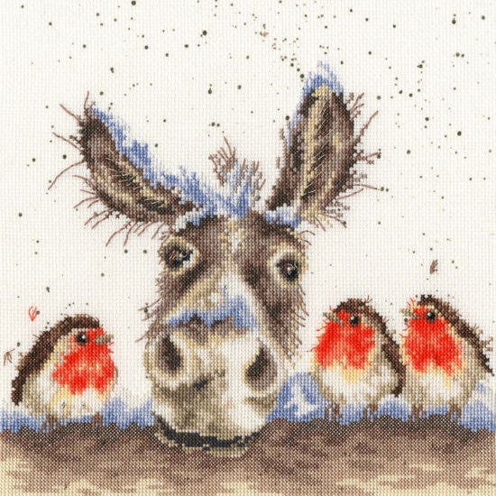 Picture of Hannah Dale - Christmas Donkey Cross Stitch Kit by Bothy Threads