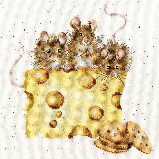 Picture of Hannah Dale - Crackers About Cheese Cross Stitch Kit by Bothy Threads