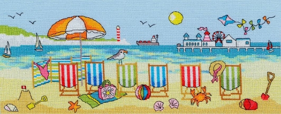 Picture of Julia Rigby - Deckchair Fun Cross Stitch Kit by Bothy Threads