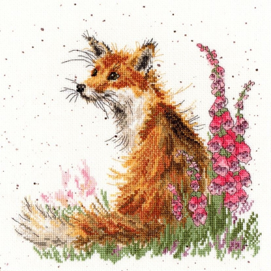 Picture of Hannah Dale - Amongst The Foxgloves Cross Stitch Kit by Bothy Threads
