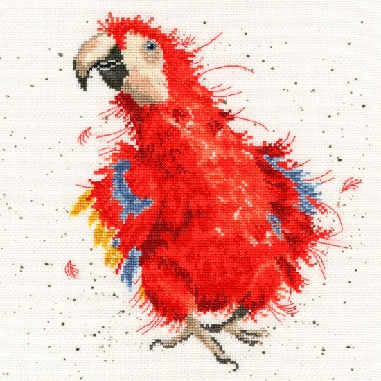 Picture of Hannah Dale - Parrot On Parade Cross Stitch Kit by Bothy Threads