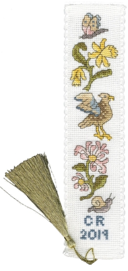 Picture of Daffodil & Honeysuckle Bookmark Cross Stitch Kit by Bothy Threads