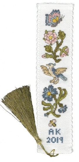 Picture of Rose & Cornflower Bookmark Cross Stitch Kit by Bothy Threads