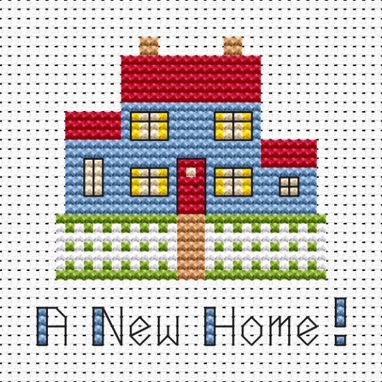 Picture of New Home Simple Stitches by Fat Cat Cross Stitch