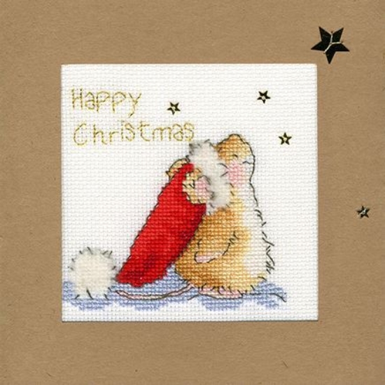 Picture of Star Gazing - Christmas Card Cross Stitch Kit by Bothy Threads