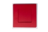 Picture of Square aperture square cards - Christmas Red (Pack of 5)