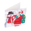 Picture of Santa & Snowman, 18x18cm Crystal Art Card