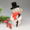 Picture of Festive Jolly Snowman Needle Felting Kit